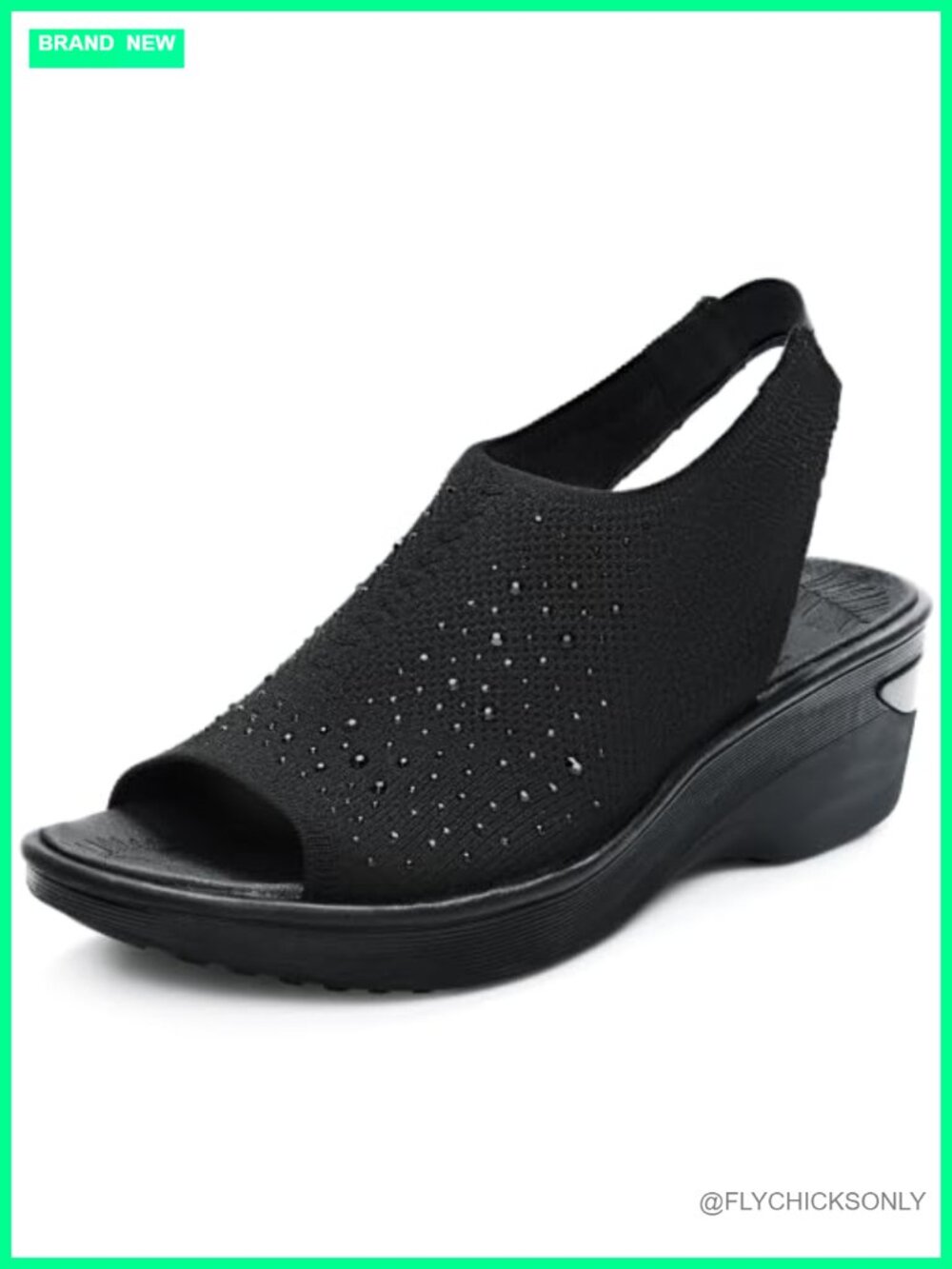 PACEON Women's Wedge Sandals Dressy Arch Support Peep Toe Slingback